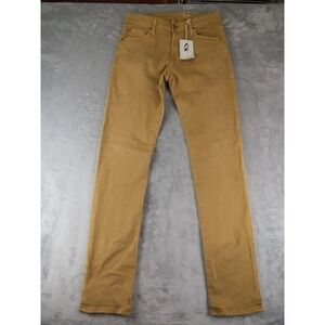 New AG Tellis Modern Slim Cloud Soft Denim Pants Tan 30x33